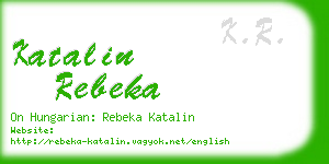 katalin rebeka business card